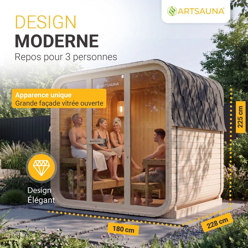 Sauna finlandais Fjora L