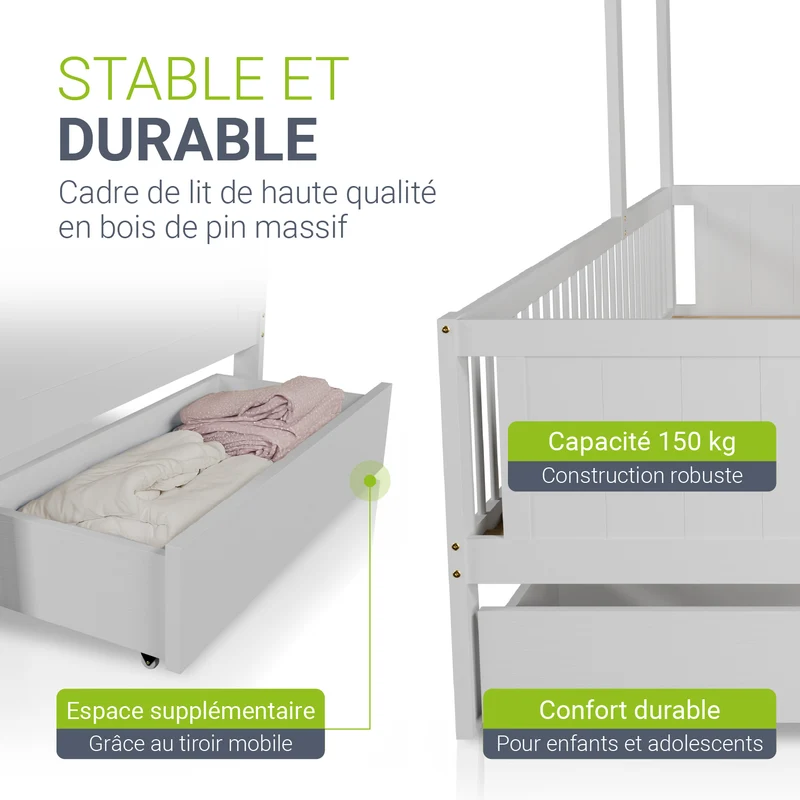 Lit enfant Yari 90 x 200 cm