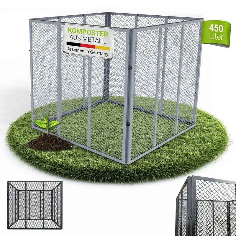Composteur métallique pour déchets de jardin