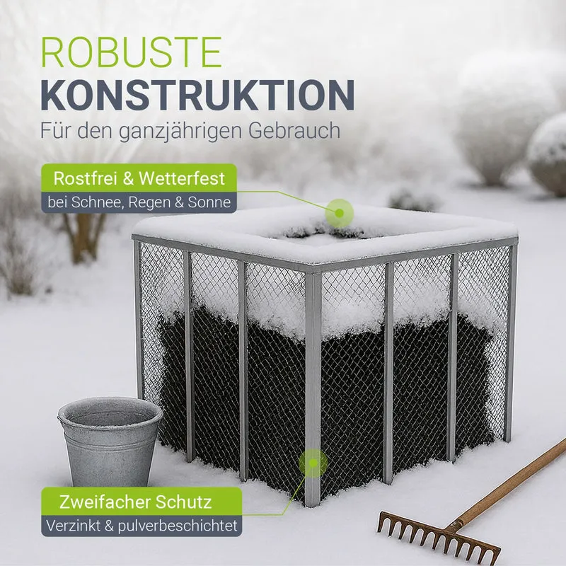 Composteur métallique pour déchets de jardin
