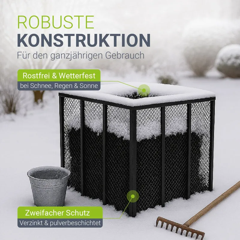Composteur métallique pour déchets de jardin
