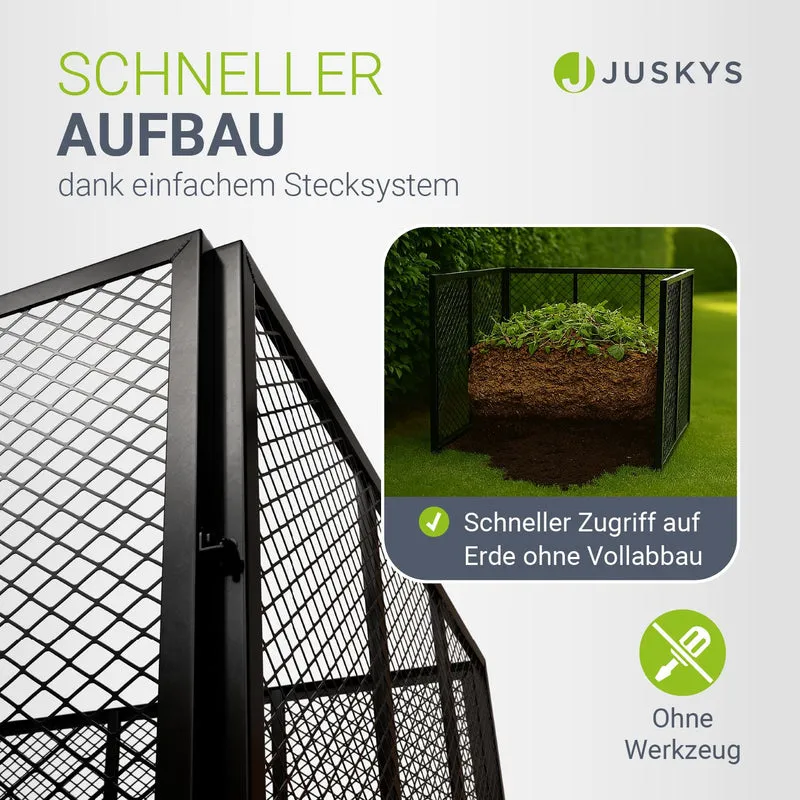 Composteur métallique pour déchets de jardin