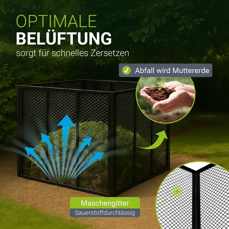 Composteur métallique pour déchets de jardin