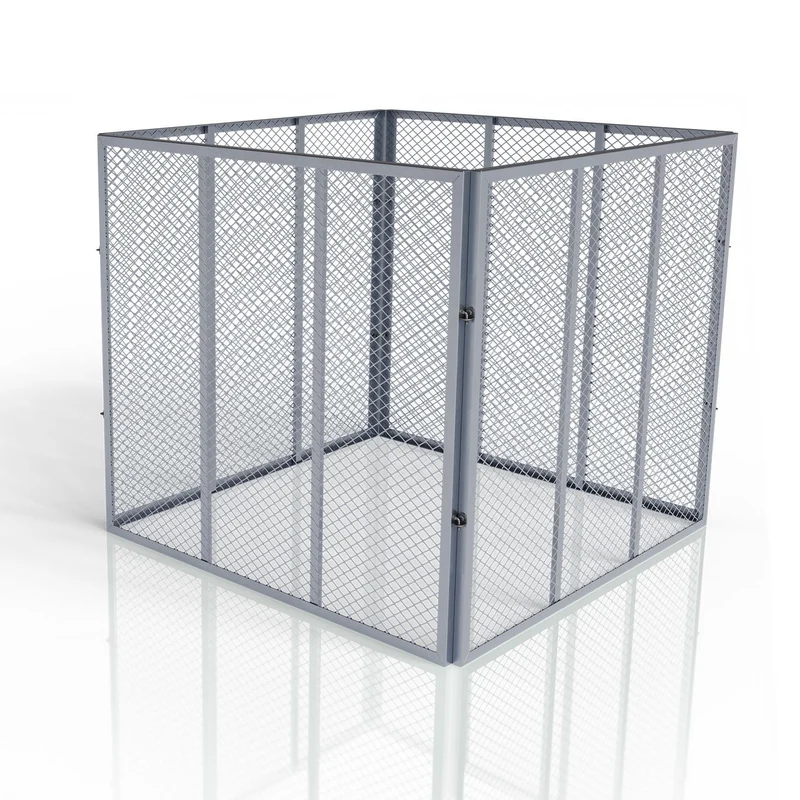 Composteur métallique pour déchets de jardin