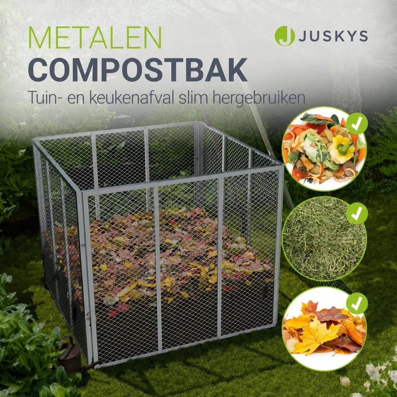 Composteur métallique pour déchets de jardin