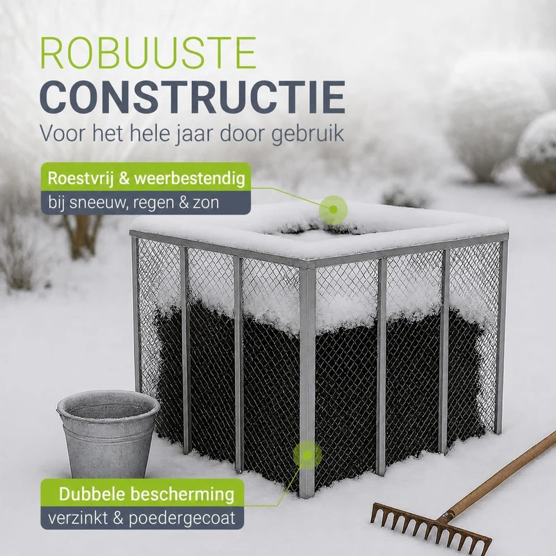 Composteur métallique pour déchets de jardin
