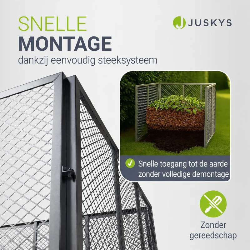 Composteur métallique pour déchets de jardin