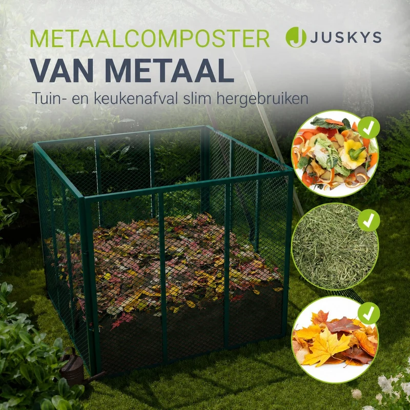 Composteur métallique pour déchets de jardin