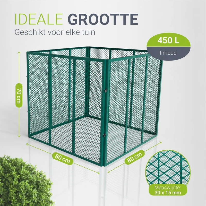 Composteur métallique pour déchets de jardin