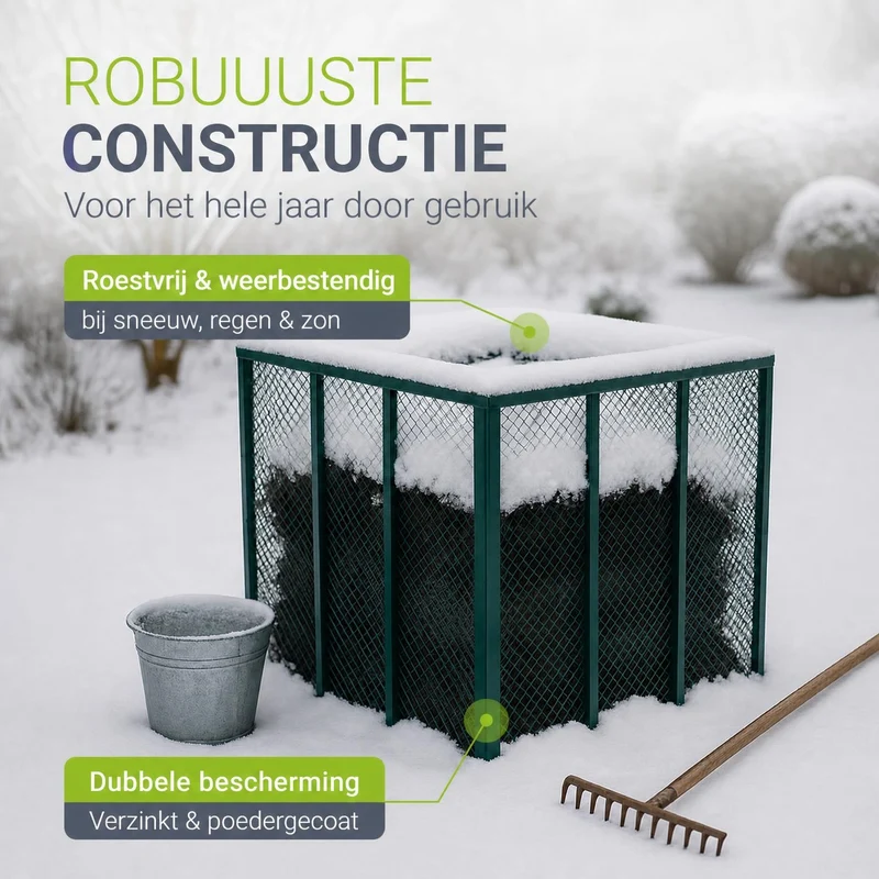 Composteur métallique pour déchets de jardin