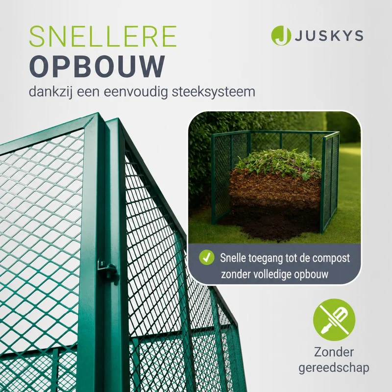 Composteur métallique pour déchets de jardin