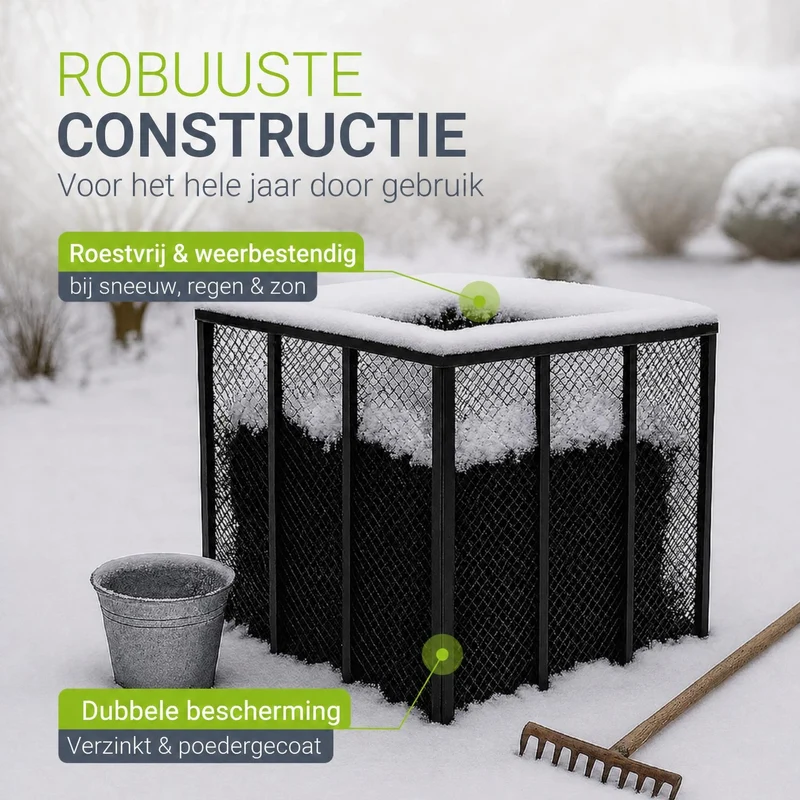 Composteur métallique pour déchets de jardin