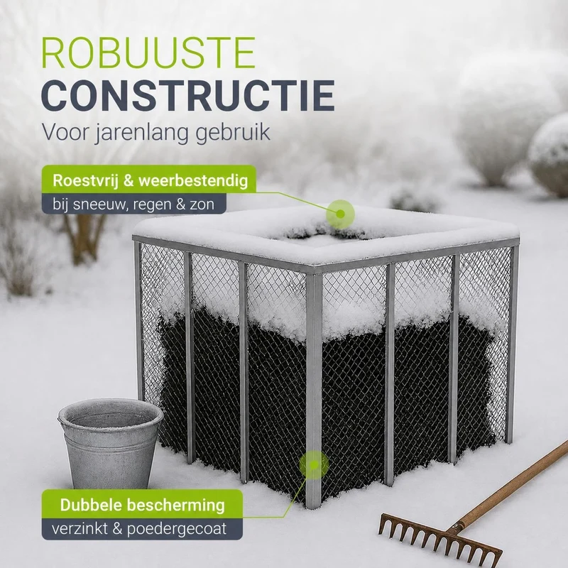 Composteur métallique pour déchets de jardin