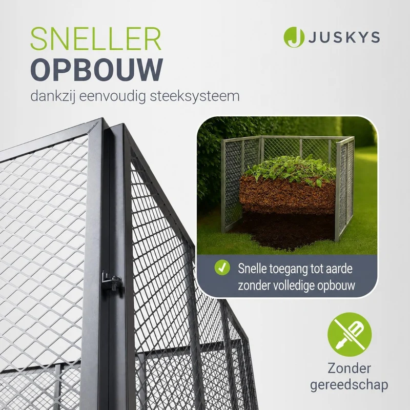 Composteur métallique pour déchets de jardin