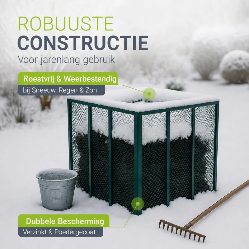 Composteur métallique pour déchets de jardin