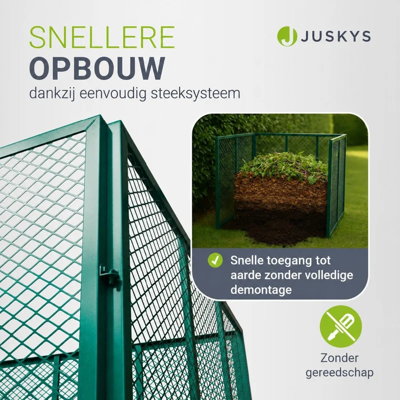 Composteur métallique pour déchets de jardin