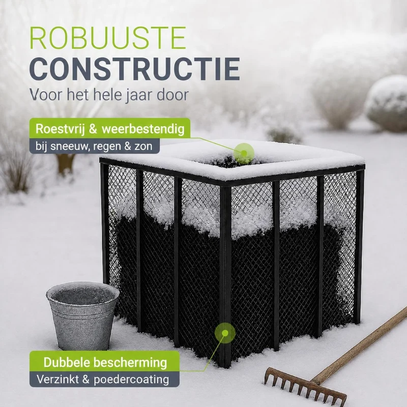 Composteur métallique pour déchets de jardin