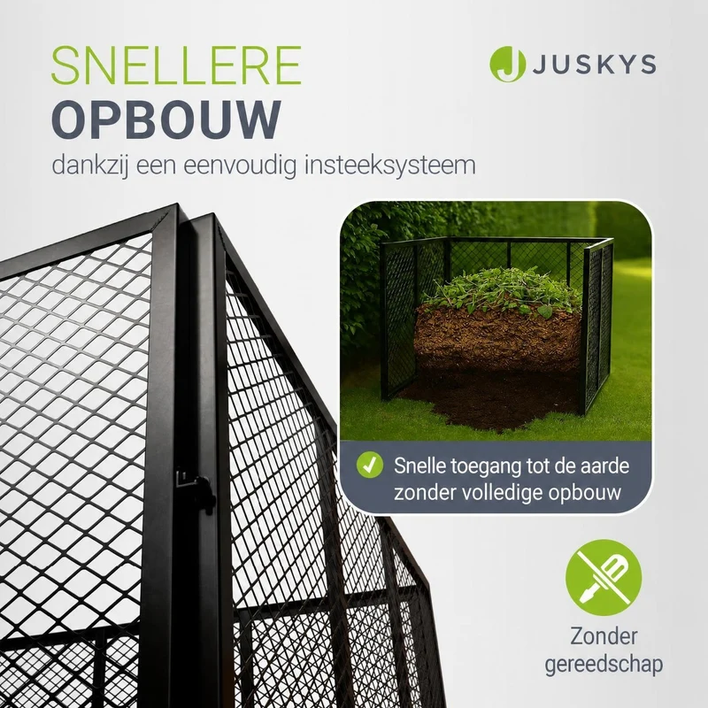 Composteur métallique pour déchets de jardin