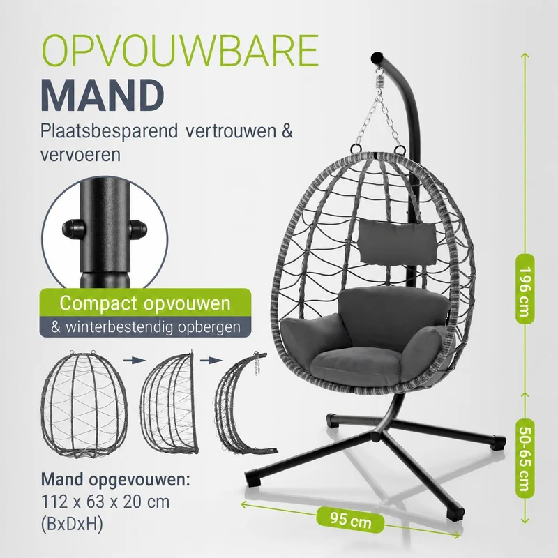 Fauteuil suspendu sur pied Aria