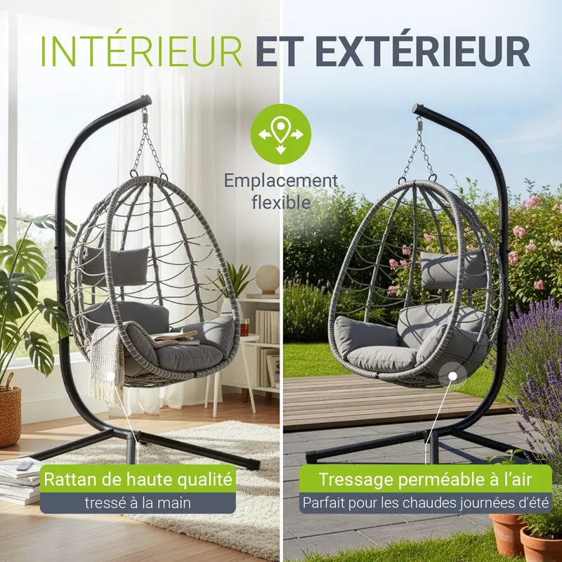 Fauteuil suspendu sur pied Aria