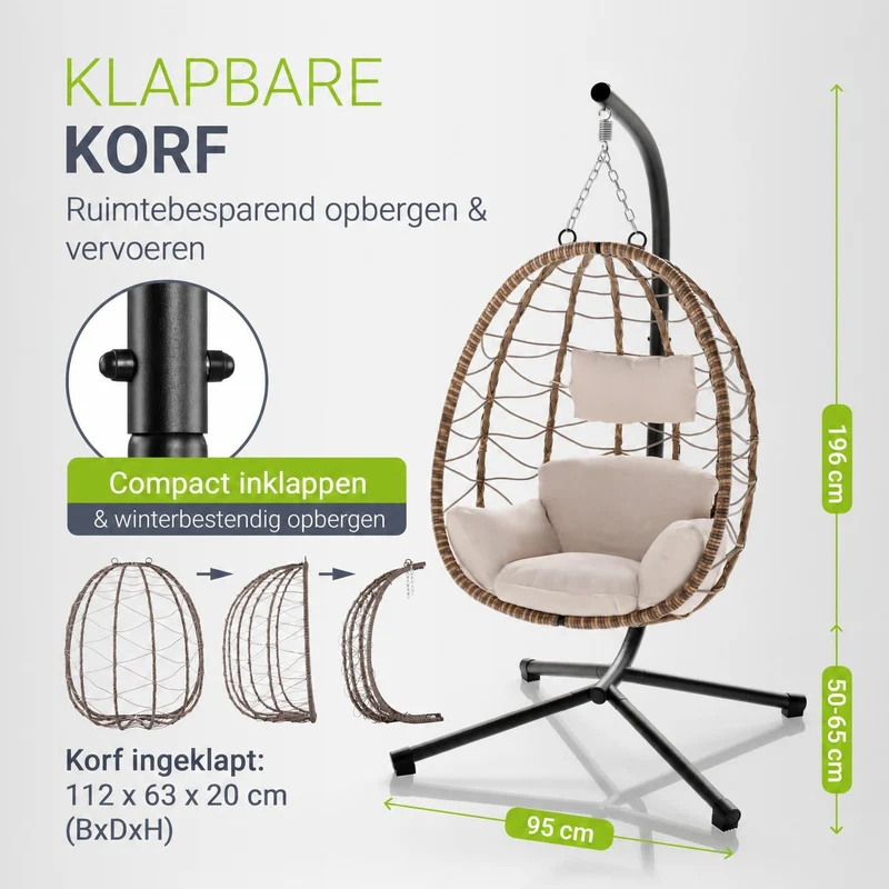 Fauteuil suspendu sur pied Aria