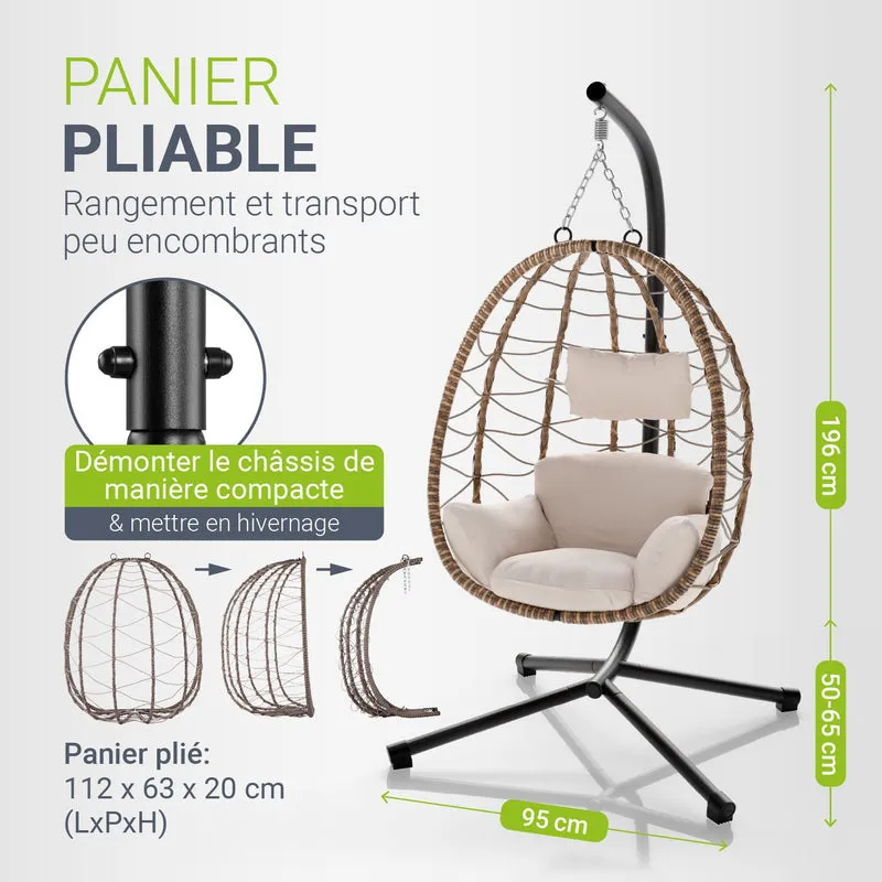 Fauteuil suspendu sur pied Aria