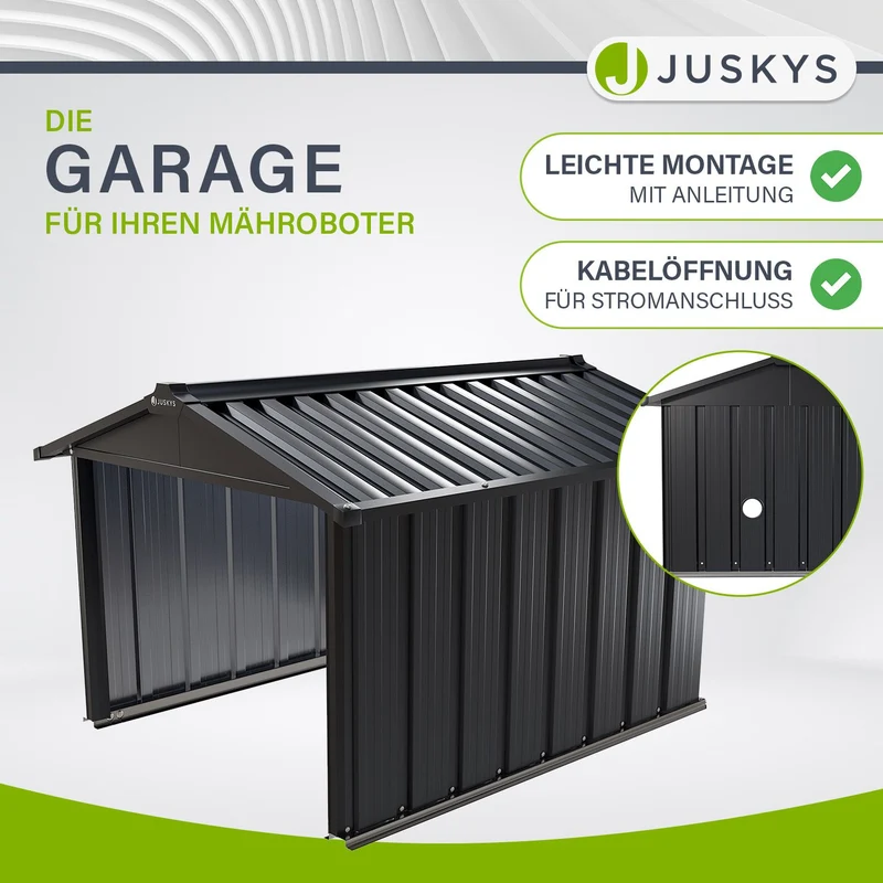 Abri pour robot tondeuse en acier