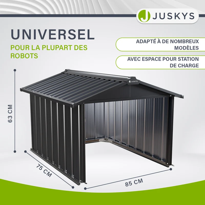 Abri pour robot tondeuse en acier