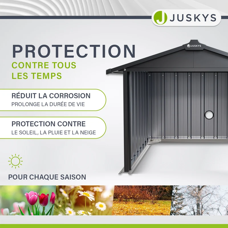 Abri pour robot tondeuse en acier