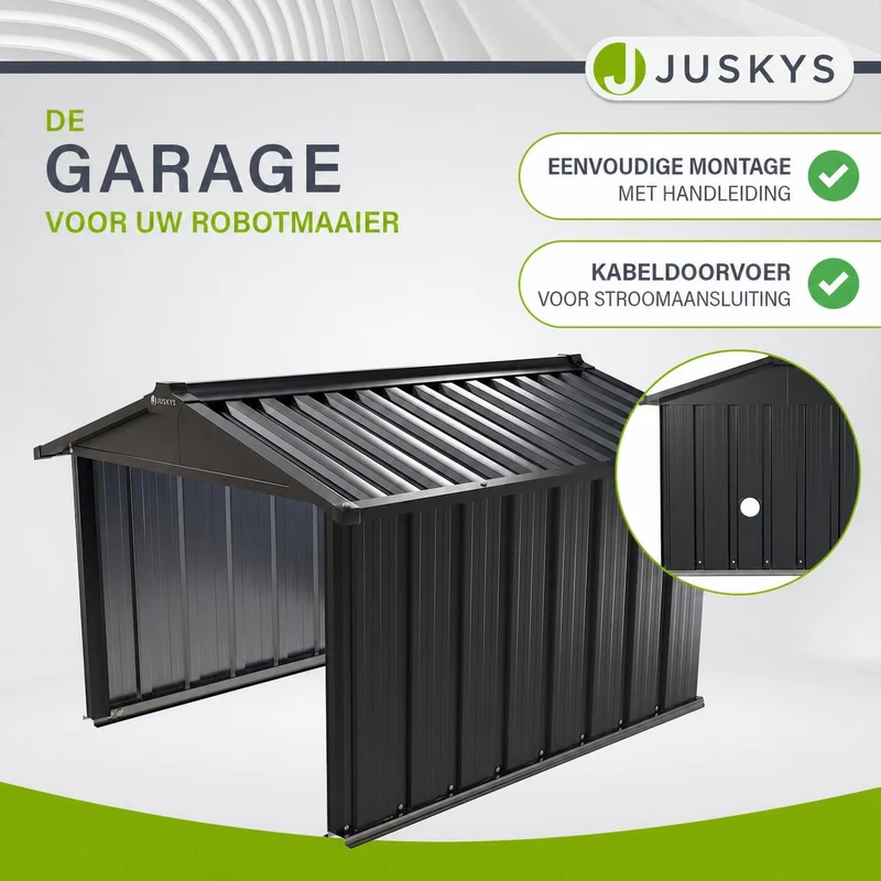 Abri pour robot tondeuse en acier