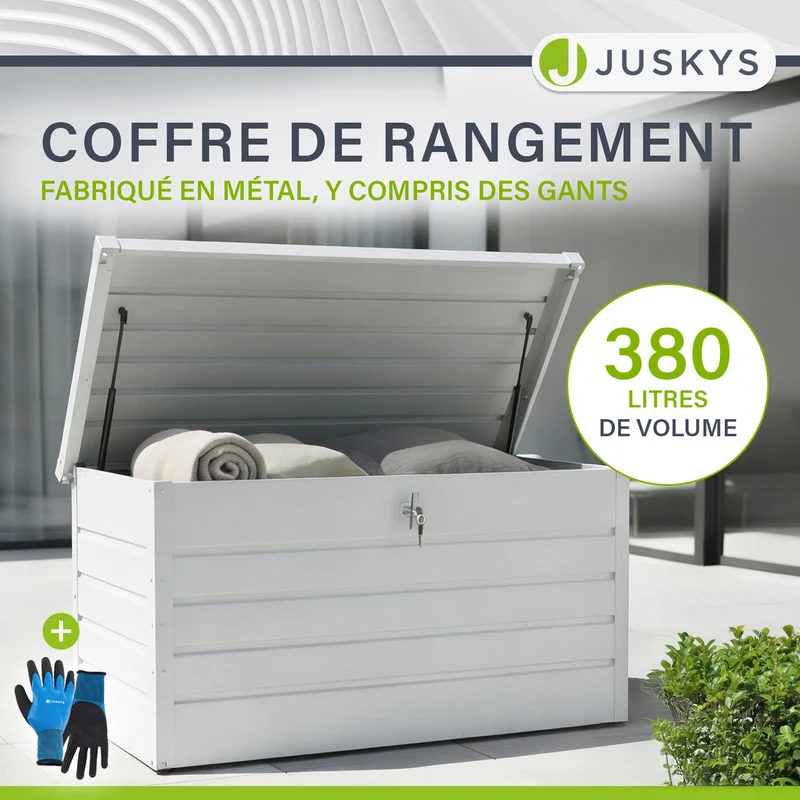 Coffre de rangement en métal Limani