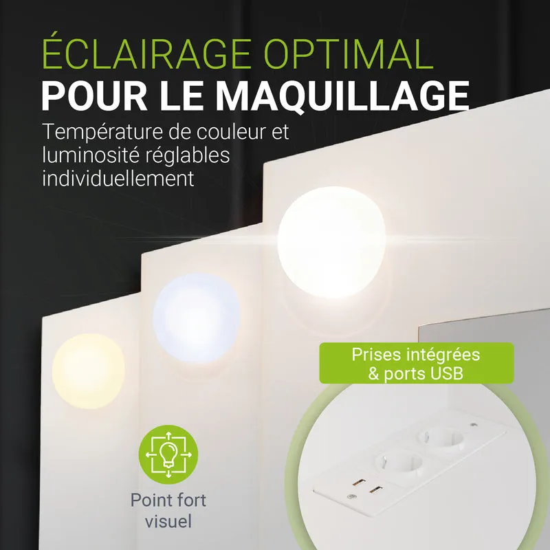Coiffeuse avec miroir Malia