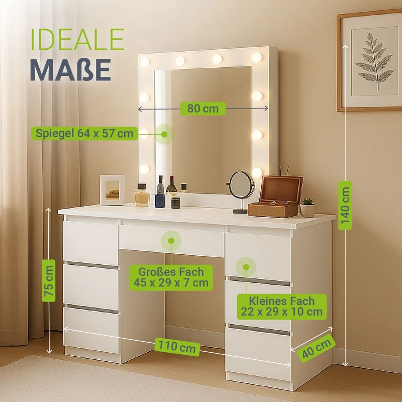 Coiffeuse avec miroir Talea