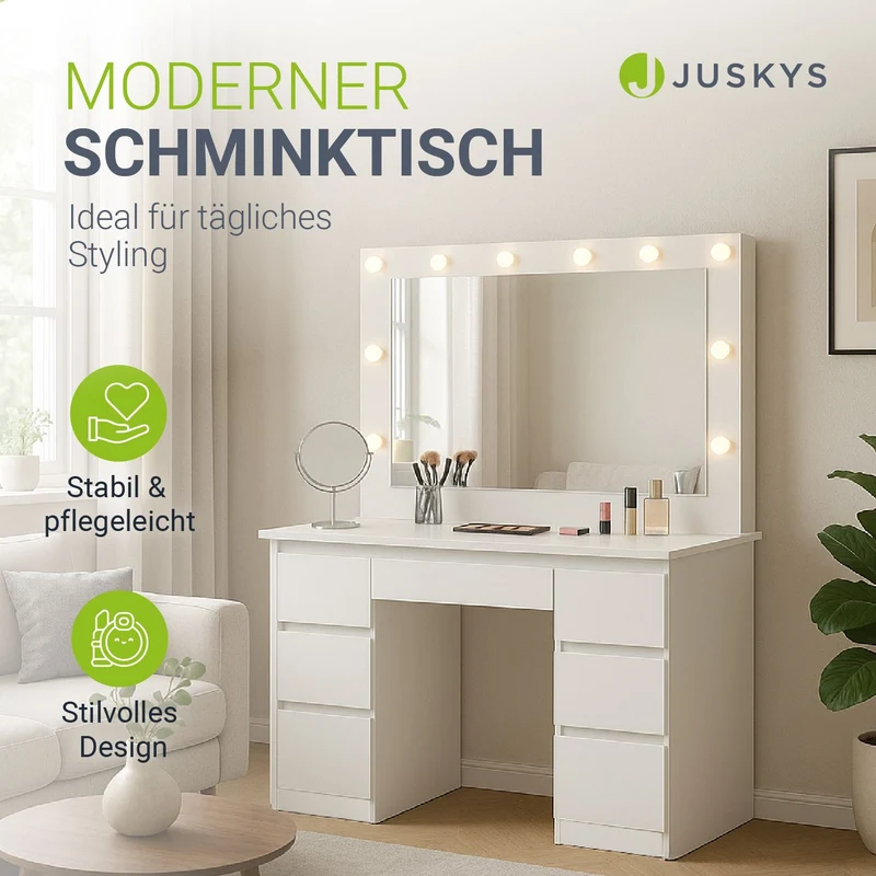 Coiffeuse avec miroir Lilia