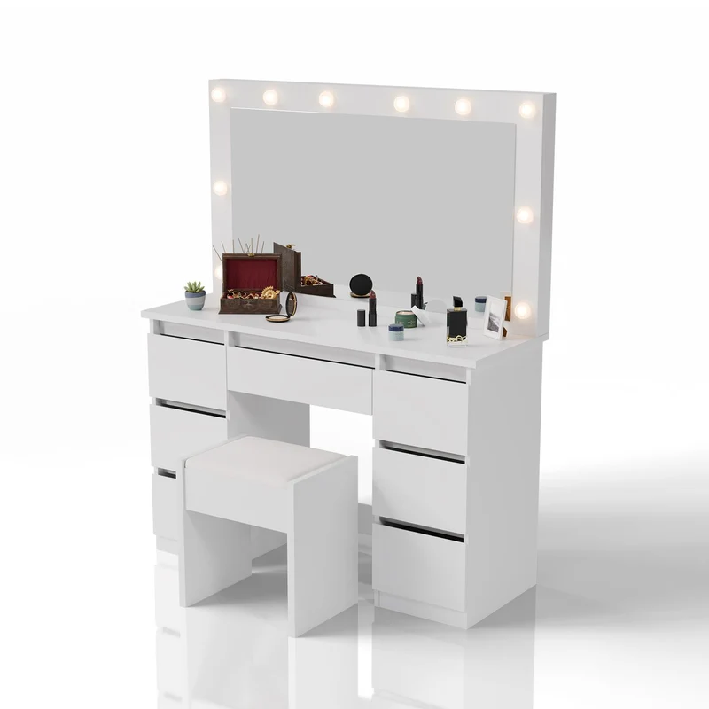 Coiffeuse avec miroir Lilia