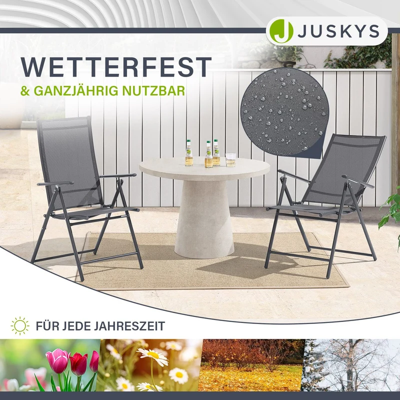 Chaise de jardin pliante Calena