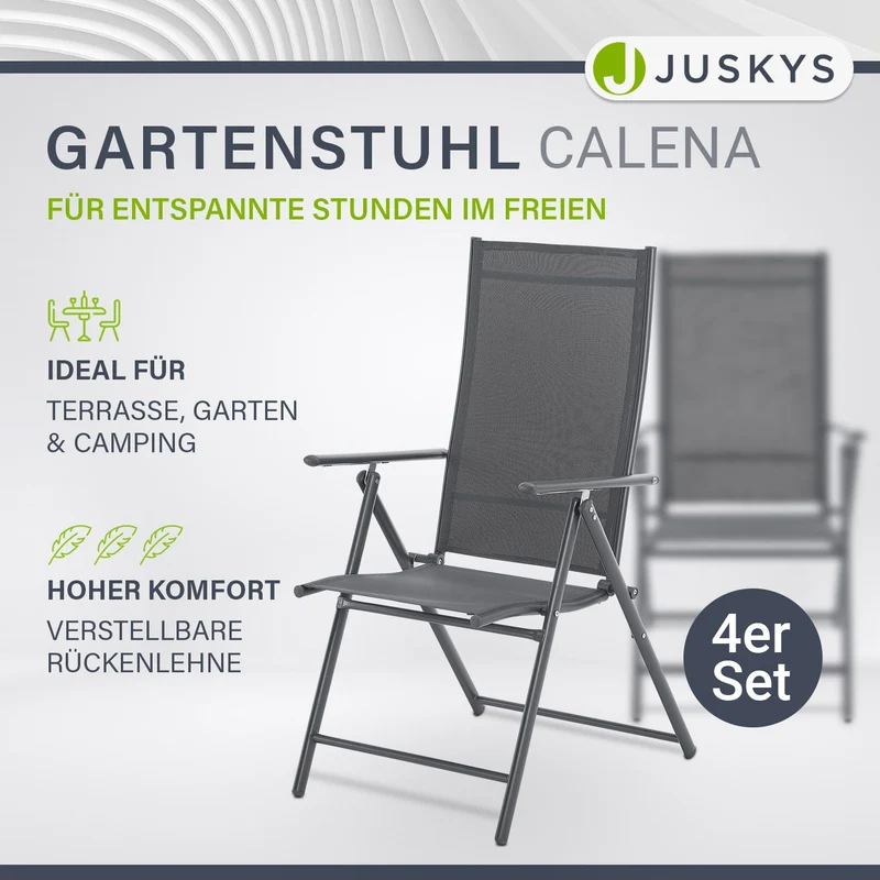 Chaise de jardin pliante Calena