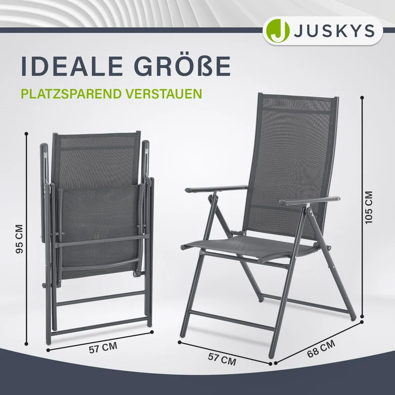Chaise de jardin pliante Calena