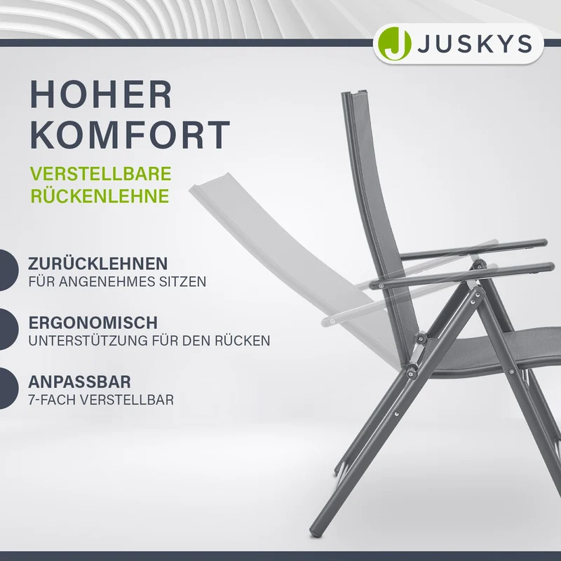 Chaise de jardin pliante Calena