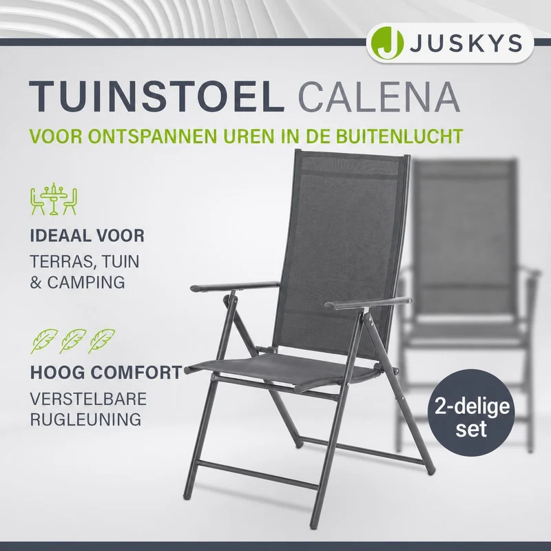 Chaise de jardin pliante Calena