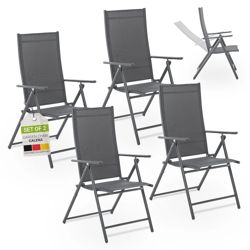 Chaise de jardin pliante Calena