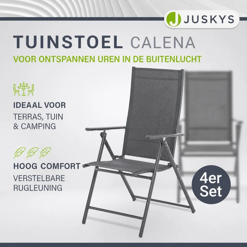 Chaise de jardin pliante Calena