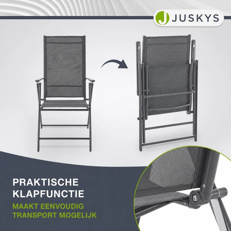 Chaise de jardin pliante Calena