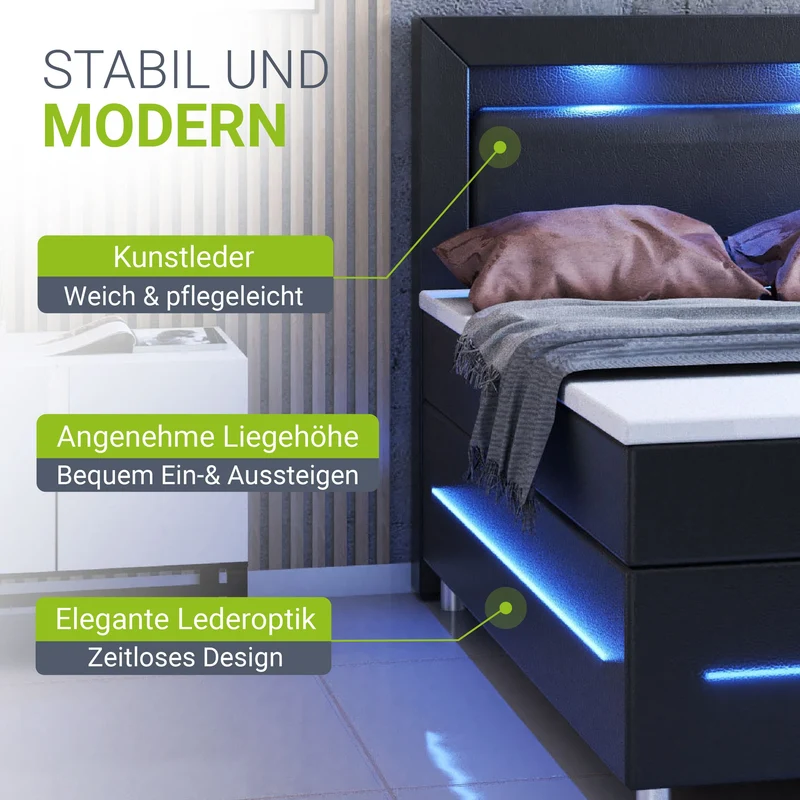Lit boxspring Norfolk