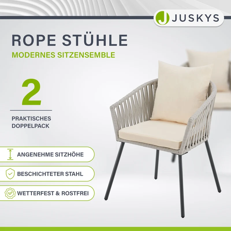Lot de 2 chaises Rope