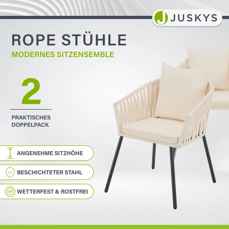 Lot de 2 chaises Rope