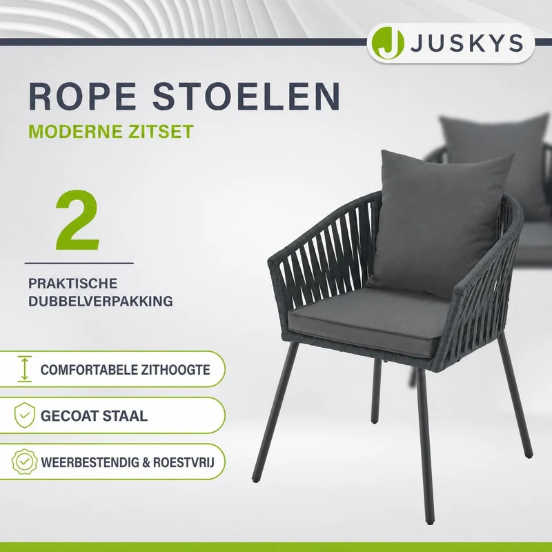 Lot de 2 chaises Rope