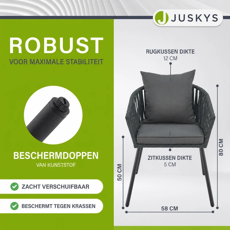 Lot de 2 chaises Rope