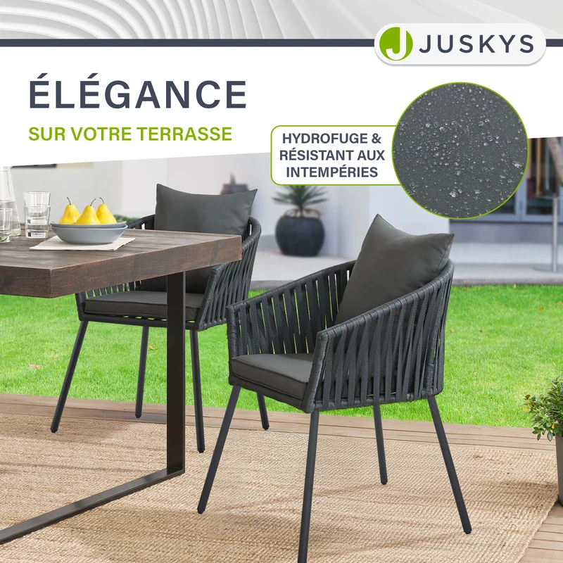 Lot de 2 chaises Rope
