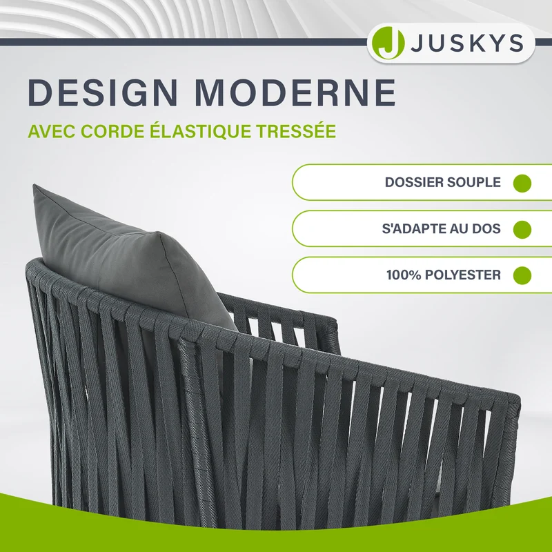 Lot de 2 chaises Rope